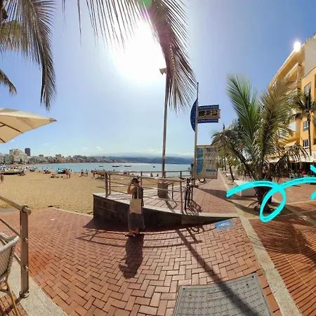Casita Canaria Playa Beachfront Access & Lateral Ocean View With Terrace Las Palmas de Gran Canaria Exterior photo