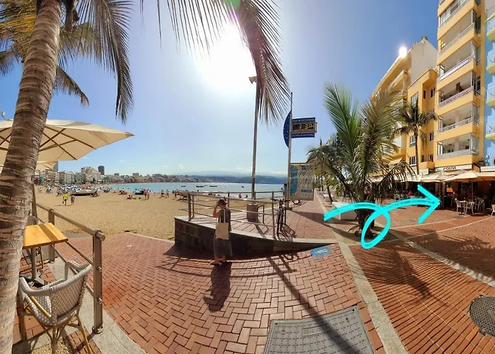 Casita Canaria Playa Beachfront Access & Lateral Ocean View With Terrace